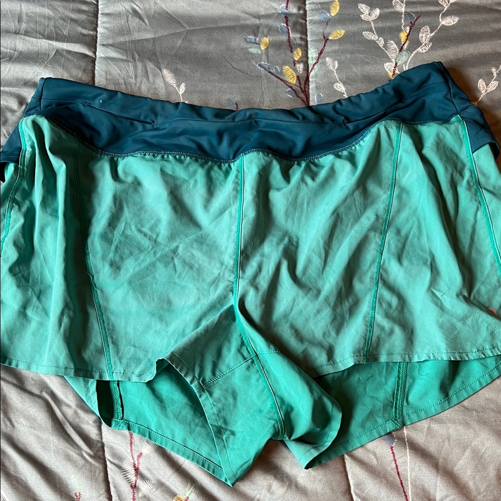 Hyba Activewear Teal Running Shorts